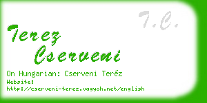 terez cserveni business card